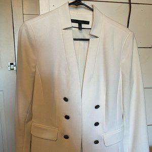 White House Black Market WHBM White Jacket